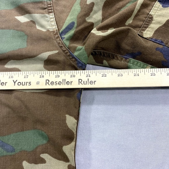 VTG US Army BDU Shirt Jacket Mens Small Woodland Camoflage Combat Field Green * - Picture 6 of 10